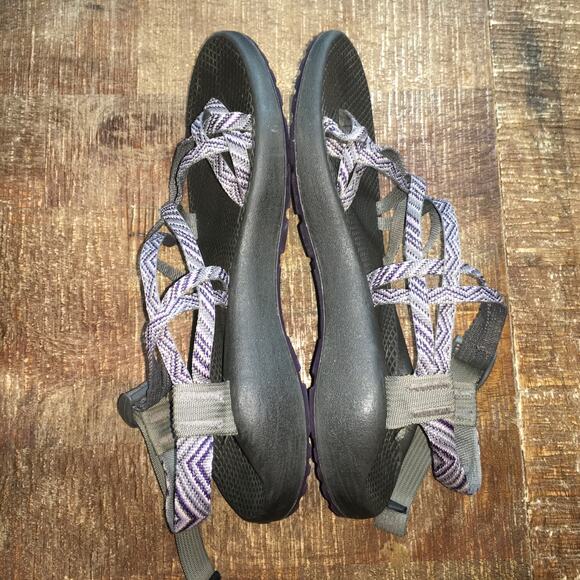 Chaco ZX/2 Womens 9 Cloud Dual Adjustable Strap Sandal Grey Sport Hiking Shoe - Picture 7 of 9